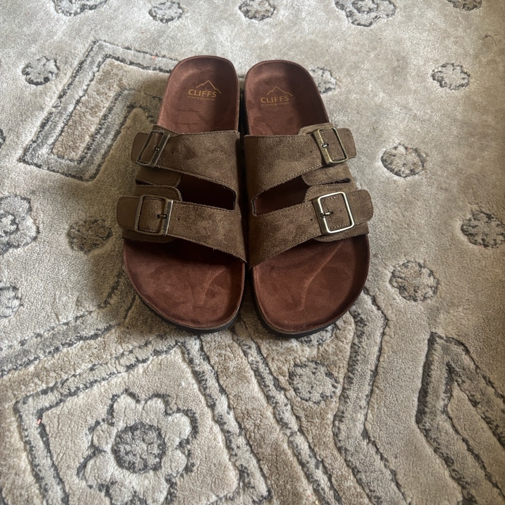 Men's Brown Suede Sandals